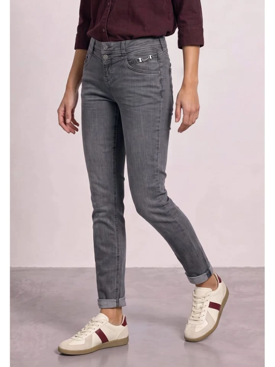 Zdjęcie produktu Street One Dżinsy - Slim fit - w kolorze szarym rozmiar: W30 / L30