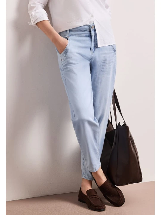 Zdjęcie produktu Street One Dżinsy - Tapered fit - w kolorze błękitnym rozmiar: W30 / L28