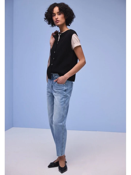 Zdjęcie produktu Street One Dżinsy - Tapered fit - w kolorze niebieskim rozmiar: W28/L28