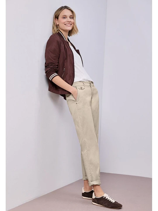 Zdjęcie produktu Street One Spodnie chino w kolorze beżowym rozmiar: W40/L28