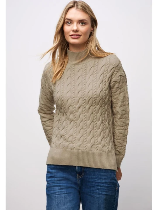 Zdjęcie produktu Street One Sweter w kolorze beżowym rozmiar: 44