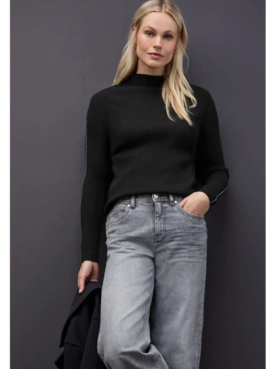 Zdjęcie produktu Street One Sweter w kolorze czarnym rozmiar: 34