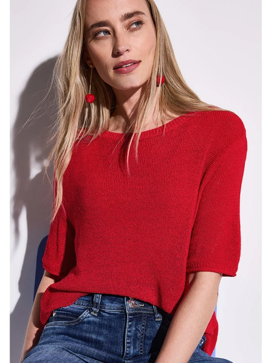 Zdjęcie produktu Street One Sweter w kolorze czerwonym rozmiar: 34