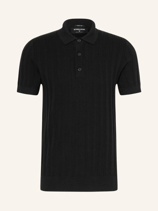 Zdjęcie produktu Strellson Dzianinowa Koszulka Polo Robas schwarz CZARNY