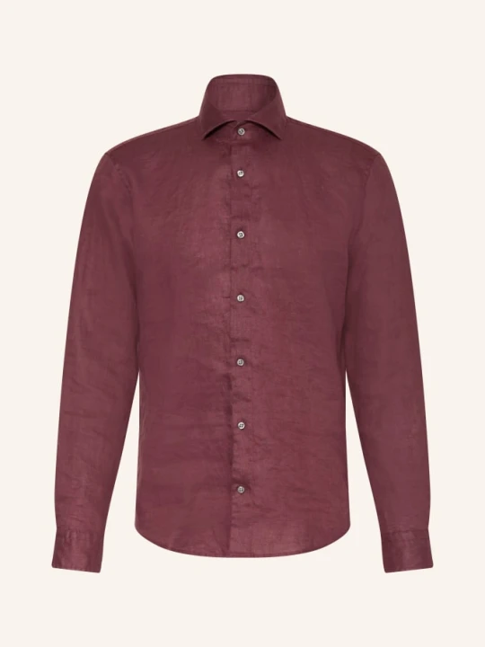 Zdjęcie produktu Strellson Koszula Lniana Ceasar O Kroju Slim Fit rot CIEMNOCZERWONY