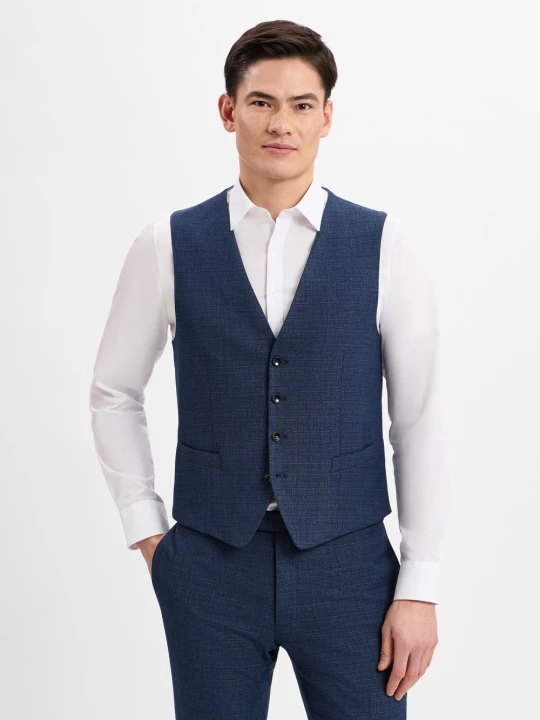 Zdjęcie produktu Strellson kamizelka modułowa - Gyl2 Mężczyźni Slim Fit Sztuczne włókno niebieski
