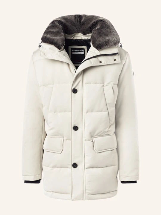 Zdjęcie produktu Strellson Parka Plaza 2.0 Ze Sztucznym Futrem weiss KREMOWY