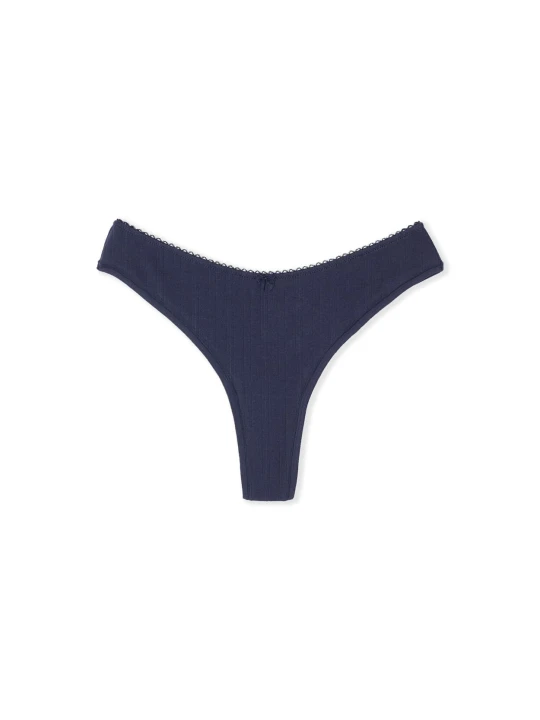Zdjęcie produktu Stringi bawełniane Etam marine