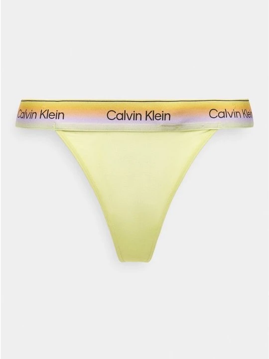 Zdjęcie produktu Stringi Calvin Klein żółty neon