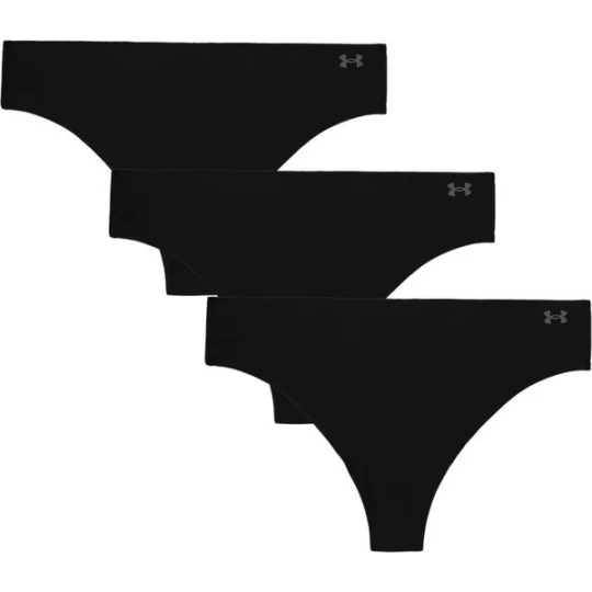 Zdjęcie produktu Stringi damskie Pure Stretch NS Thong 3 pary Under Armour Czarny