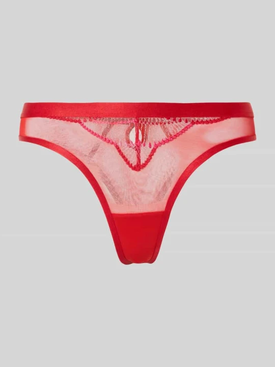 Zdjęcie produktu Stringi o nowoczesnym kroju z detalem w kształcie dziurki od klucza z tyłu Triumph Czerwony