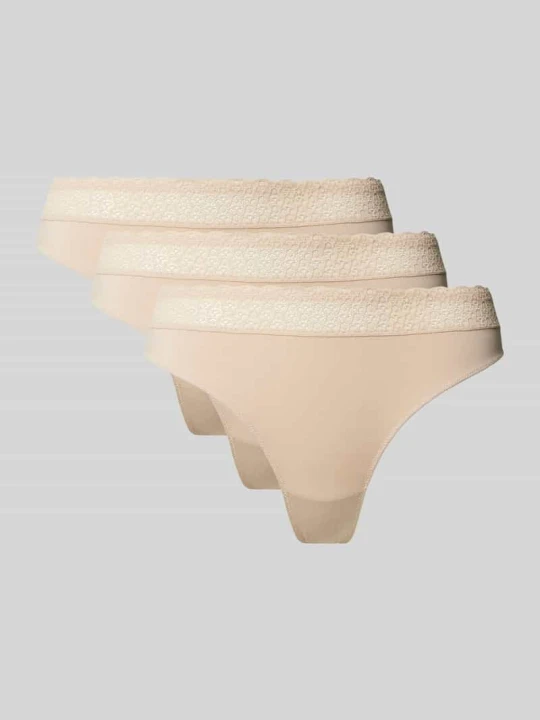 Zdjęcie produktu Stringi obszyte koronką Triumph Beżowy