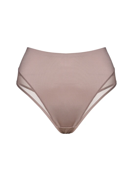 Zdjęcie produktu Stringi SEDUCE taupe z klejonymi brzegami Esotiq brązowy