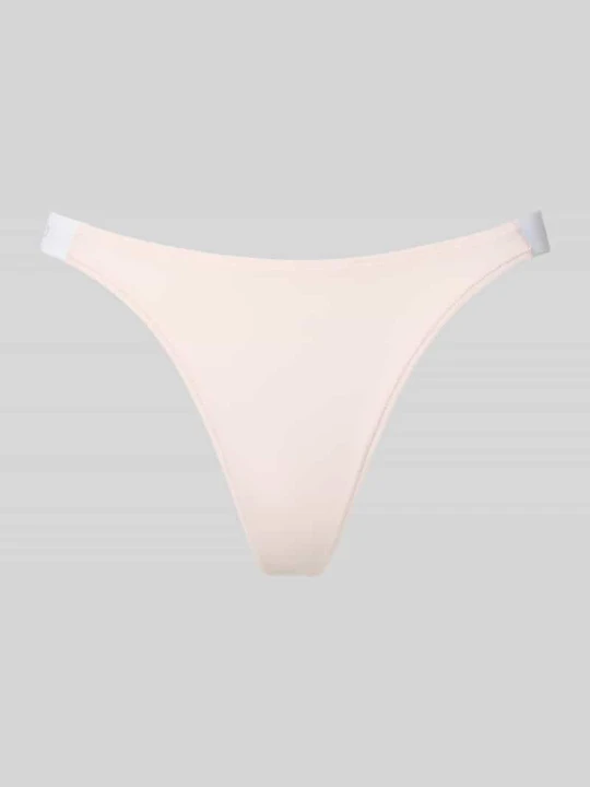 Zdjęcie produktu Stringi z bocznymi wstawkami w pasie z logo model ‘HUGO ID STRING’ Różowy