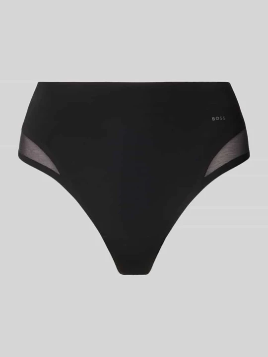 Zdjęcie produktu Stringi z detal z logo Boss Czarny