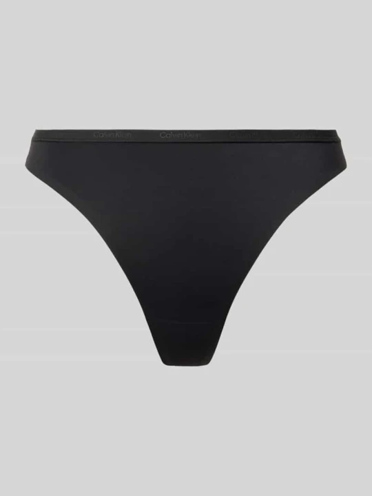 Zdjęcie produktu Stringi z elastycznym pasem Calvin Klein Czarny