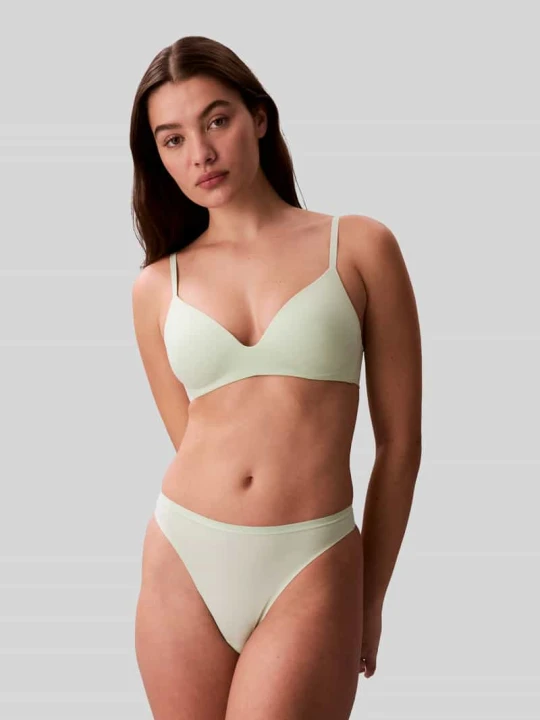 Zdjęcie produktu Stringi z elastycznym pasem z logo Calvin Klein Miętowy