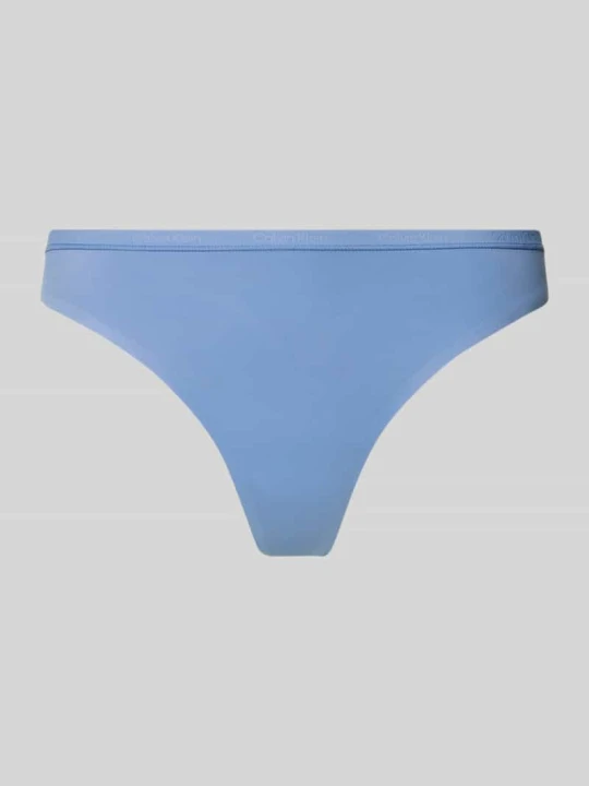 Zdjęcie produktu Stringi z elastycznym paskiem Calvin Klein Błękitny
