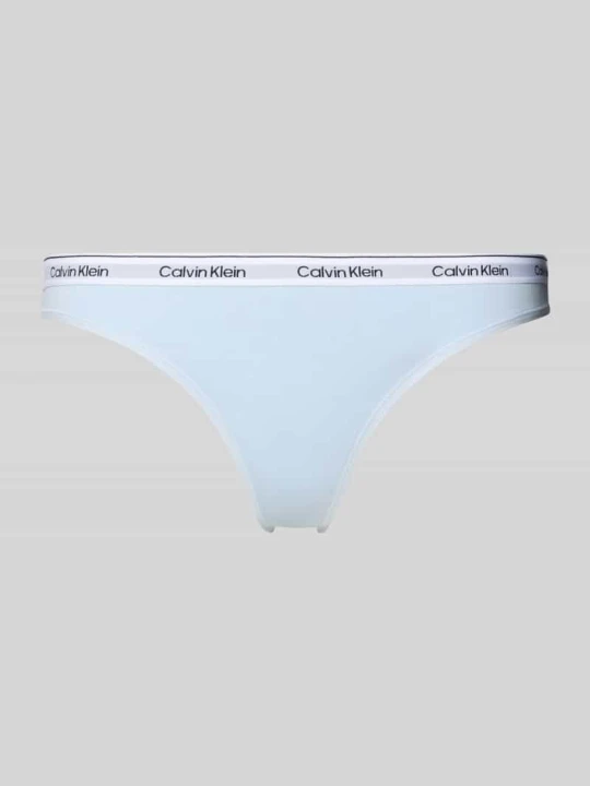 Zdjęcie produktu Stringi z elastycznym paskiem Calvin Klein Jasnoniebieski