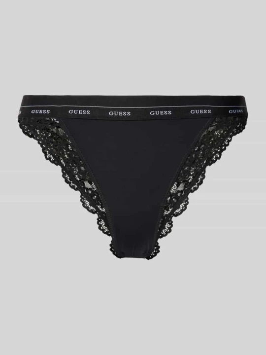 Zdjęcie produktu Figi z obszyciem z koronki model ‘JANE’ Guess Czarny