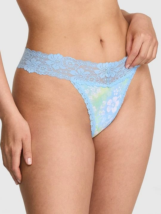 Zdjęcie produktu Stringi z koronkowym wykończeniem PINK Wink Victoria's Secret