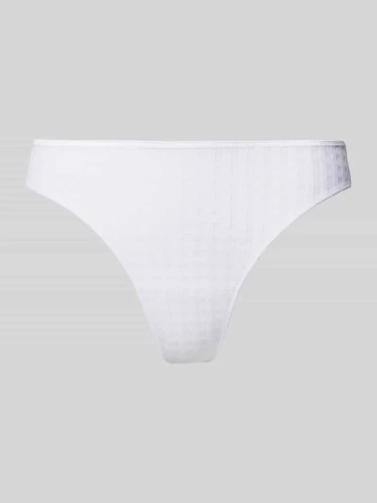 Zdjęcie produktu Stringi z fakturowanym wzorem model 'Avero Thong' MARIE JO Biały