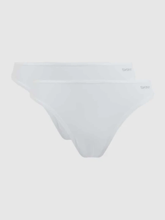 Zdjęcie produktu Stringi z mikrowłókna w zestawie 2 szt. SKINY Biały