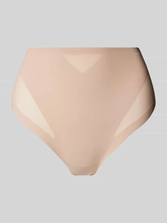 Zdjęcie produktu Stringi z nadrukiem z logo Calvin Klein Beżowy