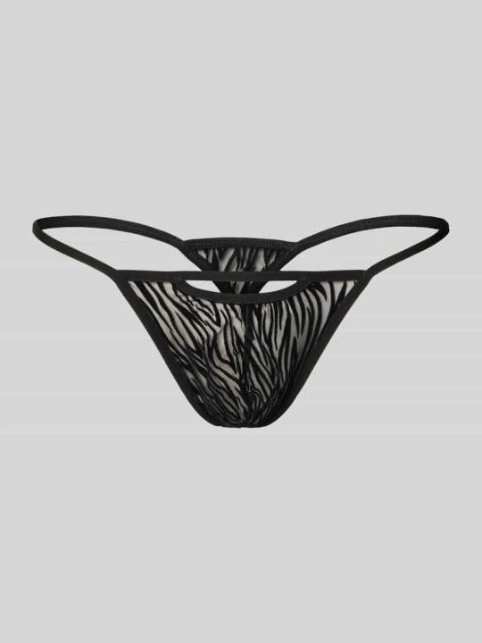 Zdjęcie produktu Stringi z wycięciem model 'Personal Allure' WOH Czarny