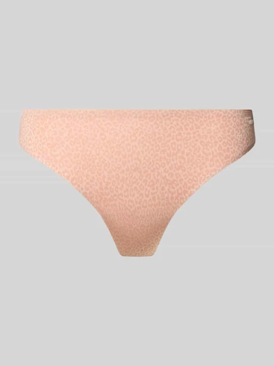 Zdjęcie produktu Stringi w nadruk skóry leoparda z wzór na całej powierzchni model 'SHADOW THONG' Hugo Beżowy