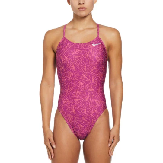 Zdjęcie produktu Strój kąpielowy damski Cutout One Piece Nike Swim Różowy