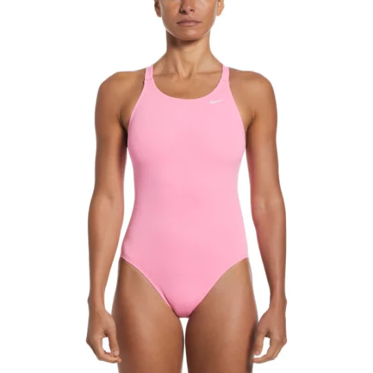 Zdjęcie produktu Strój kąpielowy damski HydraStrong Solid Fastback Nike Swim Różowy