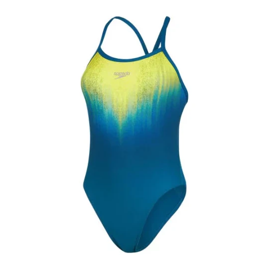 Zdjęcie produktu Strój kąpielowy damski Placement Digital Turnback Speedo Turkusowy