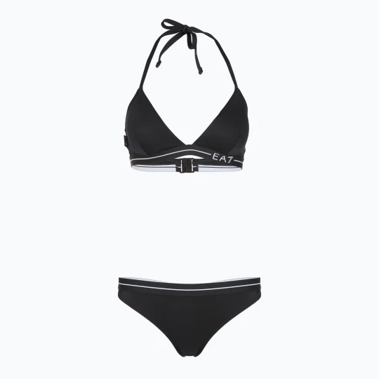 Zdjęcie produktu Strój kapielowy dwuczęściowy damski EA7 Emporio Armani Logo Tape Bikini Triangle black