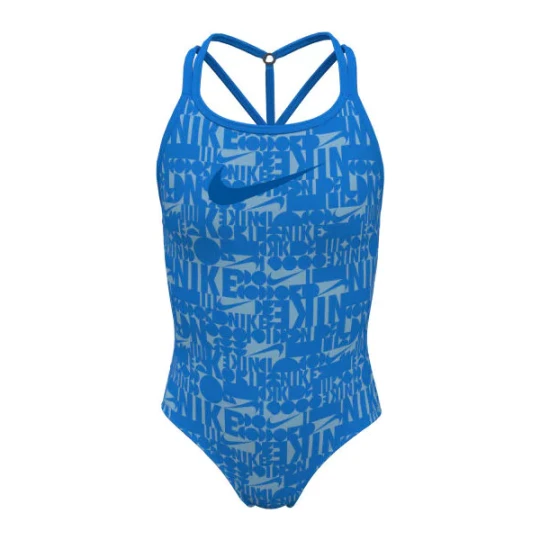 Zdjęcie produktu Strój kąpielowy dziewczęcy T-Crossback One Piece Fier Nike Swim Niebieski