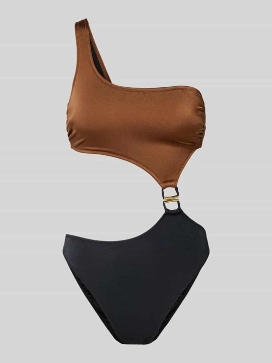 Zdjęcie produktu Strój kąpielowy w stylu one-shoulder model 'HELLO SUNSET' MARIE JO Średniobrązowy