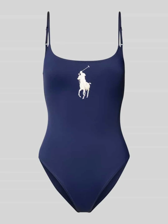 Zdjęcie produktu Strój kąpielowy z przeszyciem logo Polo Ralph Lauren Ciemnoniebieski