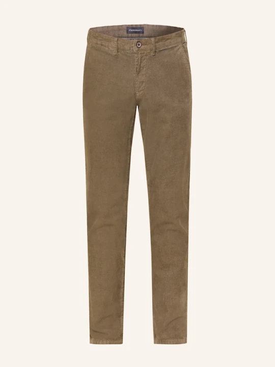 Zdjęcie produktu Strokesman's Chinosy Ze Sztruksu Slim Fit gruen OLIWKOWY