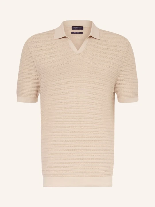 Zdjęcie produktu Strokesman's Dzianinowa Koszulka Polo beige