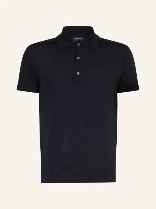 Zdjęcie produktu Strokesman's Dzianinowa Koszulka Polo blau GRANATOWY