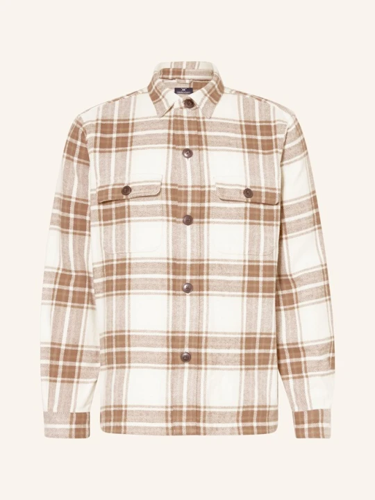 Zdjęcie produktu Strokesman's Flanelowa Koszula Wierzchnia beige