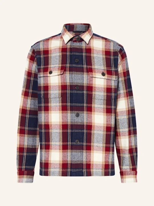 Zdjęcie produktu Strokesman's Flanelowa Koszula Wierzchnia rot