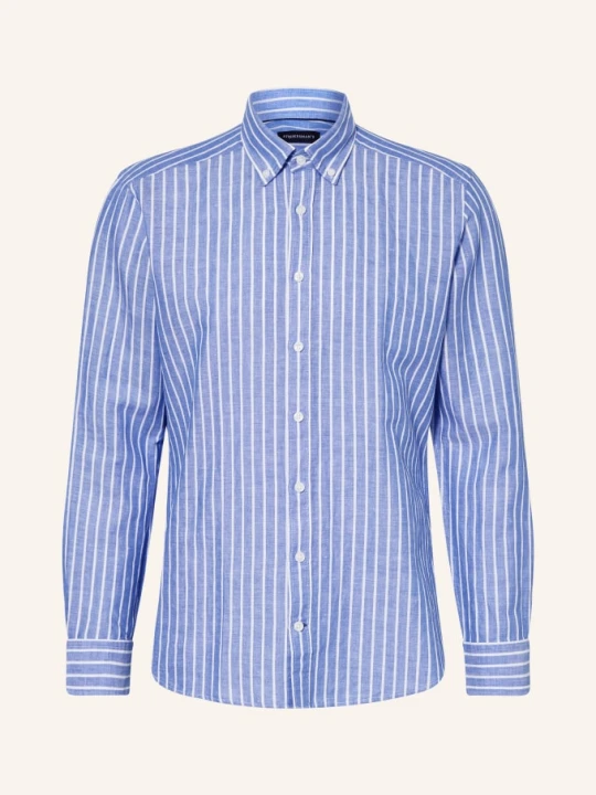 Zdjęcie produktu Strokesman's Koszula Regular Fit Z Lnem blau