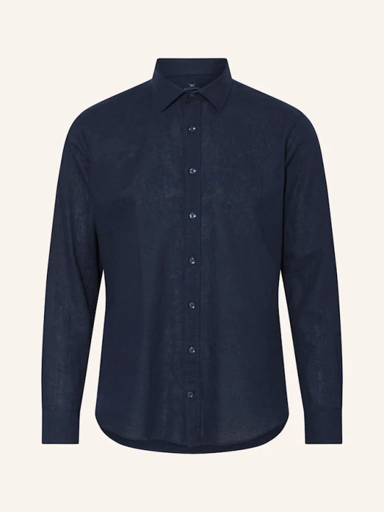 Zdjęcie produktu Strokesman's Koszula Z Dodatkiem Lnu Regular Fit blau GRANATOWY