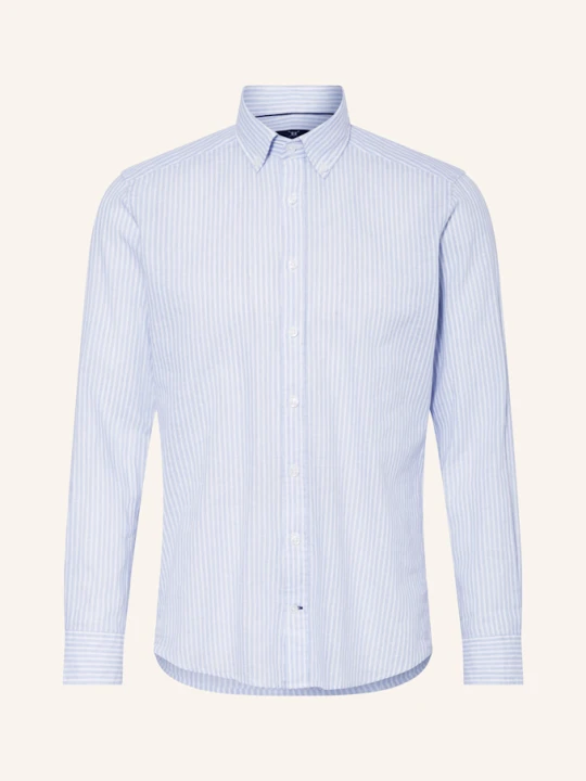 Zdjęcie produktu Strokesman's Koszula Z Dodatkiem Lnu Regular Fit blau