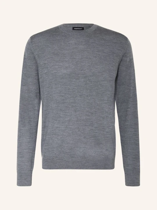 Zdjęcie produktu Strokesman's Sweter Z Wełny Merino grau SZARY