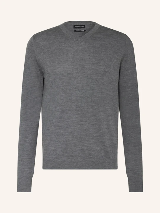Zdjęcie produktu Strokesman's Sweter Z Wełny Merino grau SZARY
