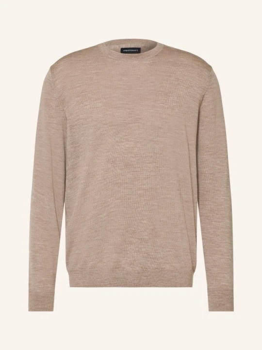 Zdjęcie produktu Strokesman's Sweter Z Wełny Merynosowej beige