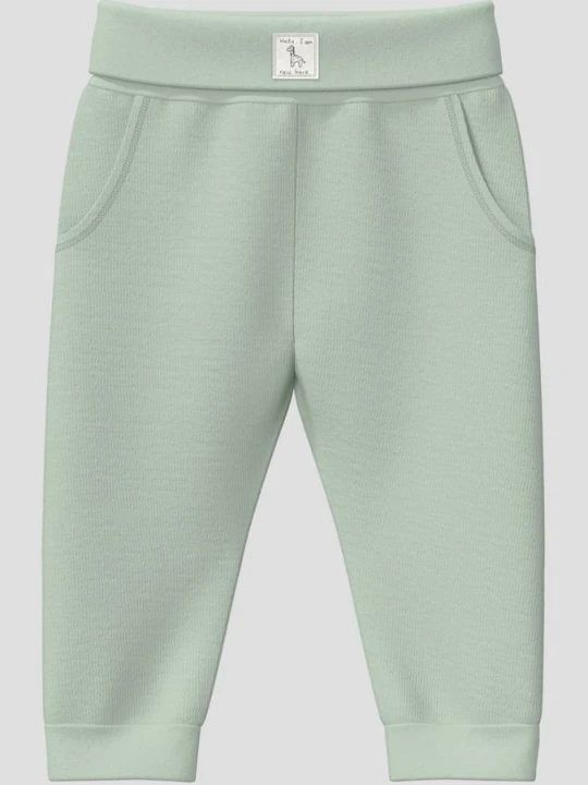 Zdjęcie produktu Strukturierte Unisex Hose aus Baumwollmix mit Rippbündchen s.Oliver zielony