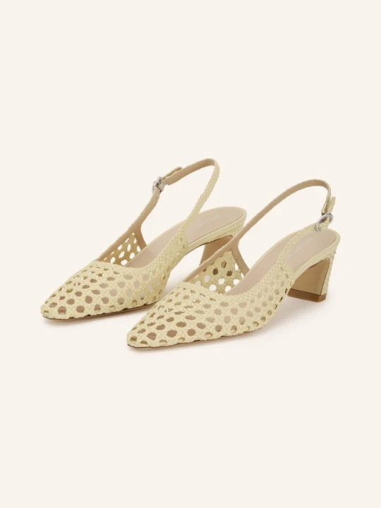 Zdjęcie produktu Stuart Weitzman Czółenka Na Pasku Stassi gelb JASNOŻÓŁTY